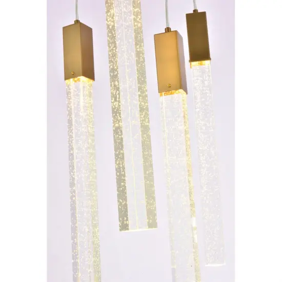 Weston 13 lights pendant in satin gold {4}