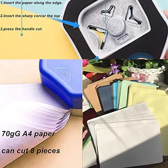 Paper Corner Rounder 3 in 1 （R4mm+R7mm+R10mm）， Punches for Crafts， Cutter ，Envelope Punch Board ，Hole Puncher， Laminate, DIY Projects, Photo Cutter,Card Making Scrapbooking and Journaling {3}