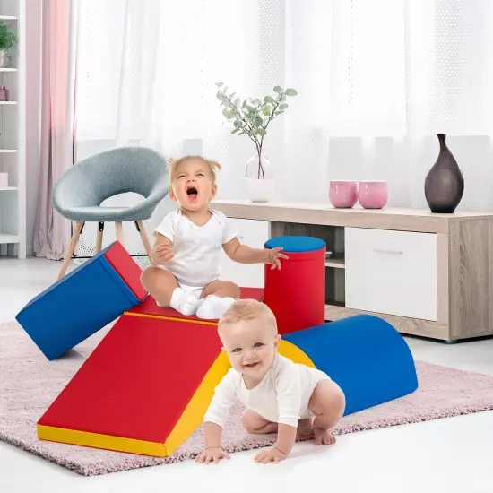 Crawl Climb Foam Shapes Playset Softzone Toy Red {2}