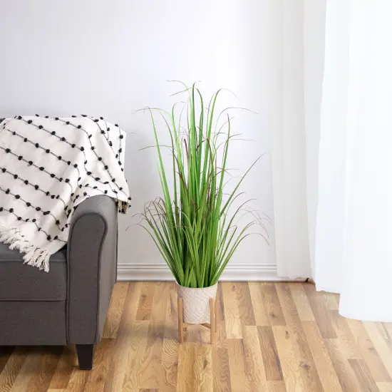 Northlight 40" Potted Artificial Green Onion Grass Plant {3}