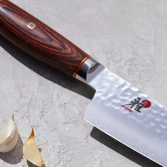 Miyabi Artisan 7-inch Rocking Santoku Knife {6}