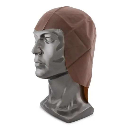 Dark Brown Pro Bald Head Adult Costume Accessory | One Size {5}