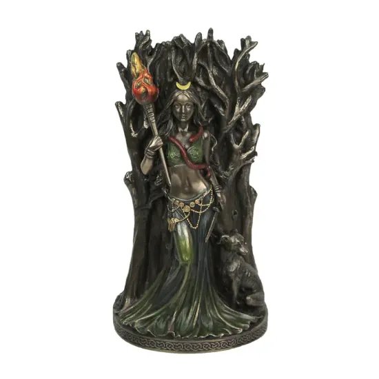 Bronze Resin Hecate Greek Goddess Of Magic Sculpture Home Decor Art Myth Statue {1}