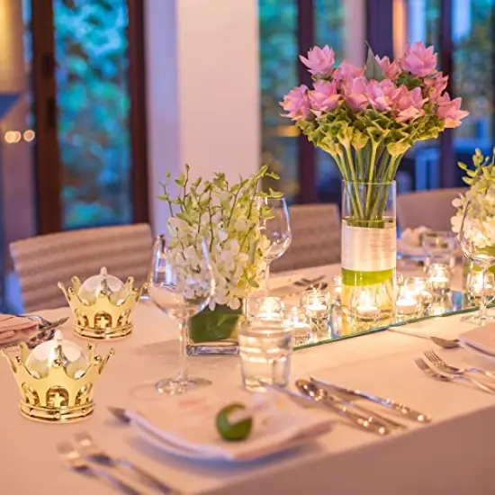 Gold Fillable Crown with Dome Party Favors Decorative Crown Candy Storage Boxes Fillable Golden Crown Candy Containers for Baby Shower Princess Birthday Party Supplies (15 Pieces) {6}