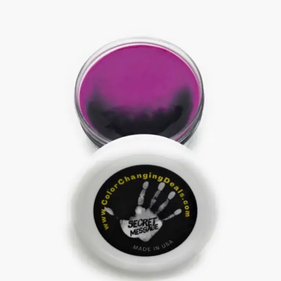 Universal Magic Paints Thermochromic Heat Sensitive for Secret Messages Color Changing T-Shirts & Shoes Black to pink {1}