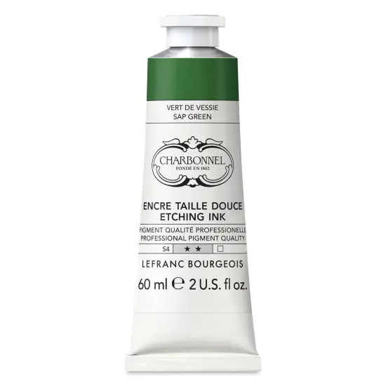 Charbonnel Etching Ink - Sap Green, 60 ml {1}