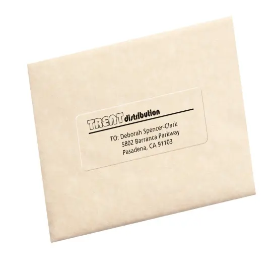 Avery Matte Clear Address Labels, Sure Feed Technology, Laser, 1-1/3" x 4", 700 Labels (5662) {6}