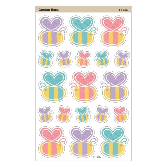 Garden Bees Large superShapes Stickers, 152 Per Pack, 6 Packs {2}