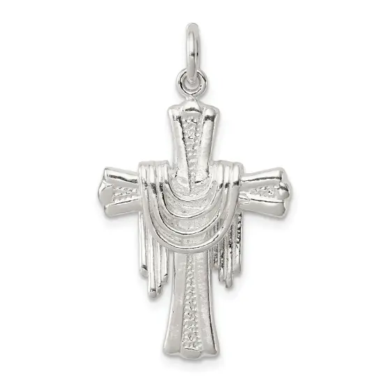 Sterling Silver Cross Charm Jewerly 30mm x 20mm {1}
