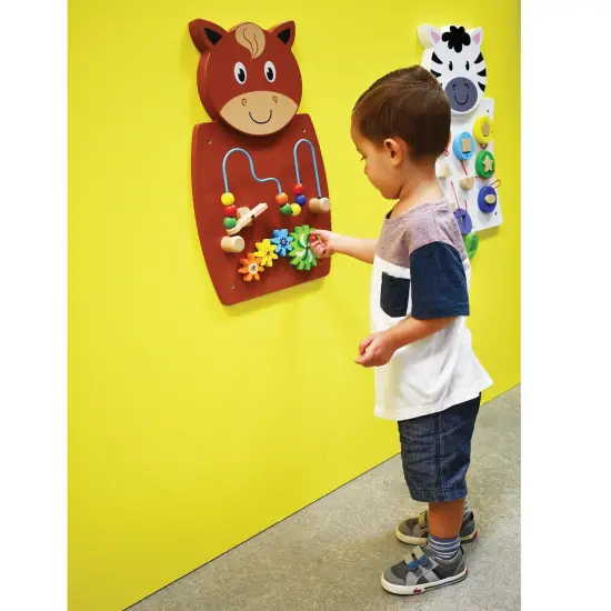 Horse Activity Wall Panel - Toddler Activity Center {5}