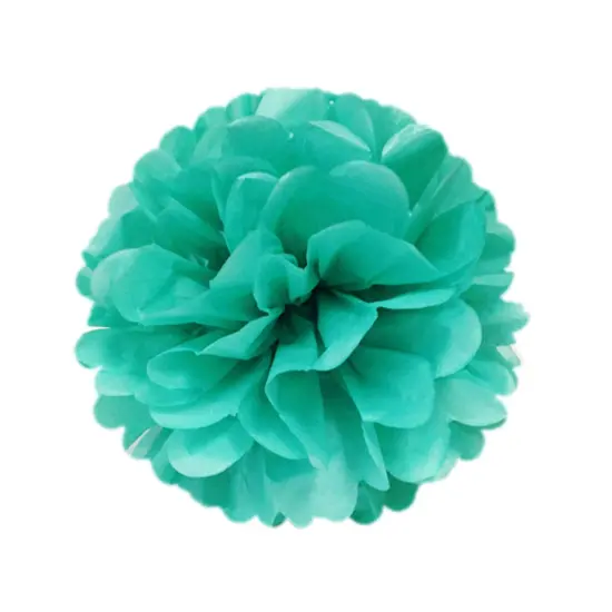 Wrapables Set of 12 Tissue Pom Pom Party Decorations for Weddings, Birthday Parties Baby Showers and Nursery Decor, Blue/Pink/Aqua/White {6}