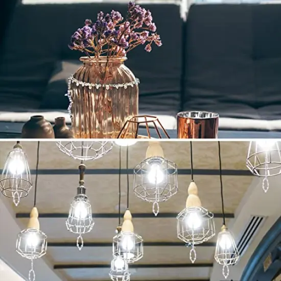 1280 Pieces Assorted Crystal Rondelle Light Beads Drilled Gemstone Loose Beads Clear Crystal Glass Beads for Crafts Faceted Shiny Bead for Jewelry Making DIY Necklace Bracelet Earring Kit (AB Color) {2}