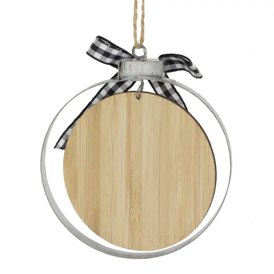 Northlight 4" Wood "Merry Christmas Fresh Cut Trees" Ornament Brown {5}