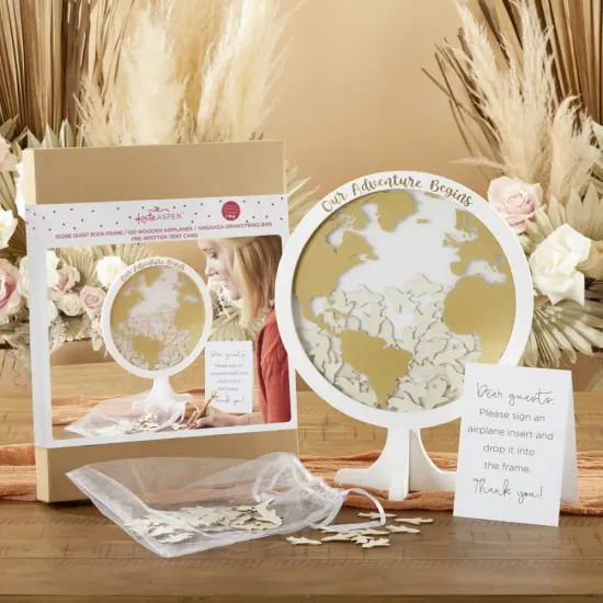 Wedding Guest Book Alternative - Globe {3}