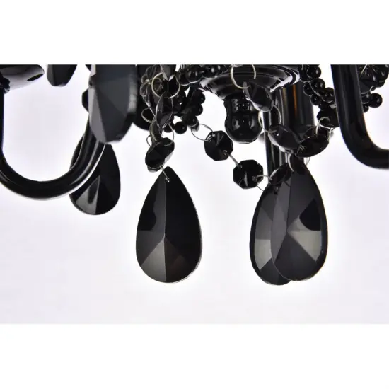 Karter Collection Pendant D9.5 H12.2 Lt:3 polished Black Finish {5}