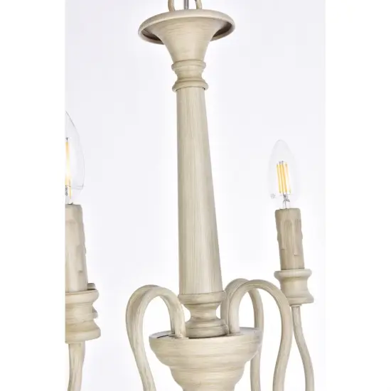 Flynx 4 lights pendant in weathered dove {5}