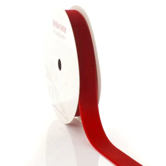 5/8" Velvet Ribbon Red {1}