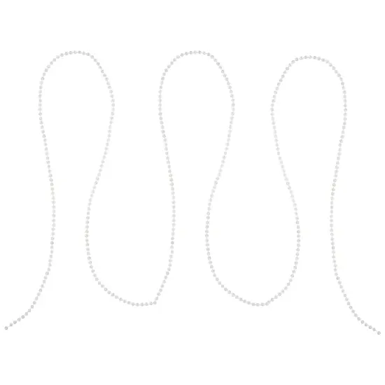 Northlight Commercial Beaded Christmas Garland - 100' x .25" - Iridescent - Unlit Clear {3}