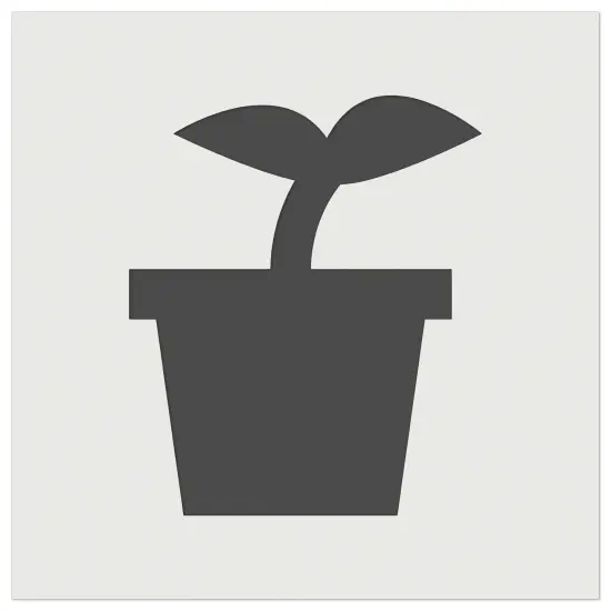 Plant Sprout Gardening Solid Wall Cookie DIY Craft Reusable Stencil {2}