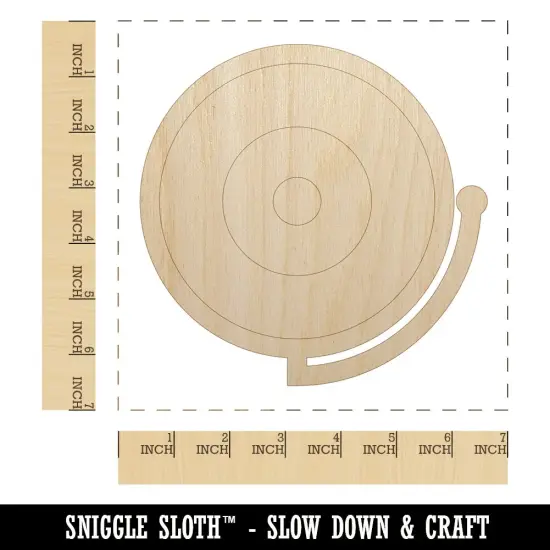 Fire Alarm Fireman Firefighter Unfinished Wood Shape Piece Cutout for DIY Craft Projects {1}