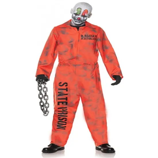 Men's D. Ranged Crazed Psycho Institute Patient Costume {1}