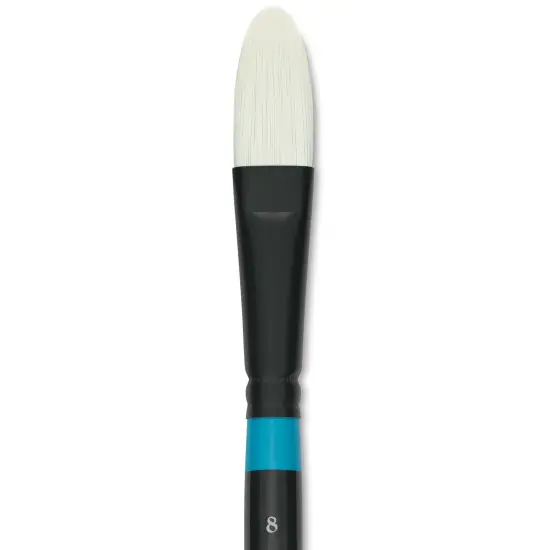 Princeton Series 6500 Aspen Synthetic Brush - Short Handle, Filbert, Size 8 {1}