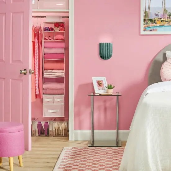 mDesign Fabric Nursery Hanging Organizer with 7 Shelves/3 Drawers {2}