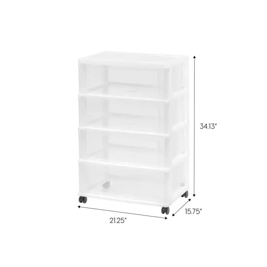 IRIS USA Plastic Storage Drawers Container Organizer for Clothes {2}