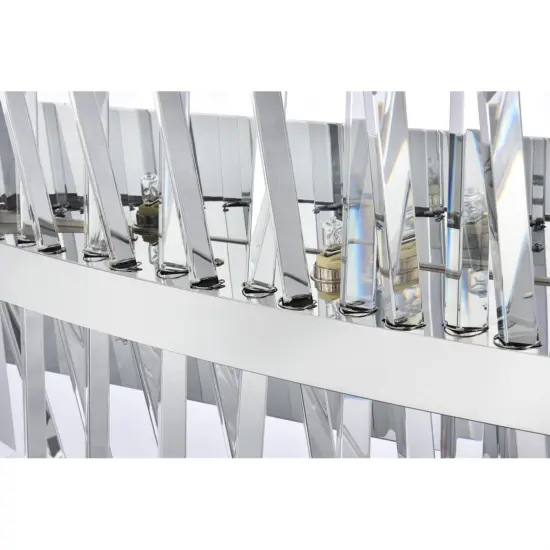 Serephina 36 inch crystal bath sconce in chrome {6}