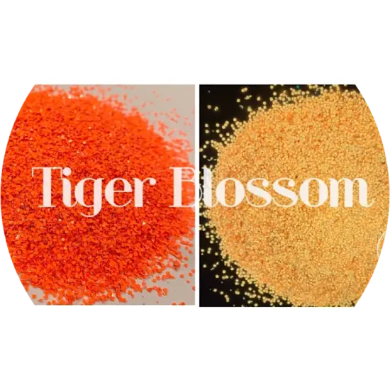 Polyester Glitter - Tiger Blossom - Glow in the Dark by Glitter Heart Co.&trade; {1}