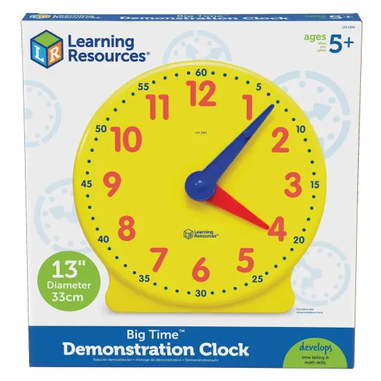 Big Time&trade; Learning Clock&reg;, 12-Hour Demonstration Clock {1}