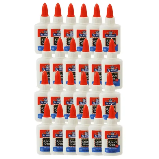 Washable School Glue, 1.25 oz. Bottle, Pack of 24 {1}