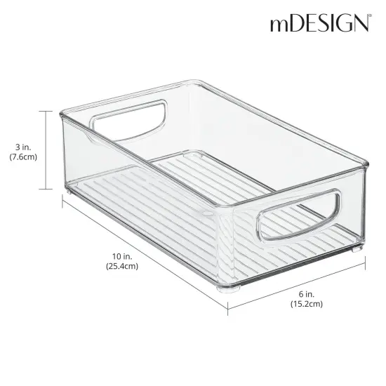 mDesign Plastic Nursery Storage Container Bin with Handles {3}