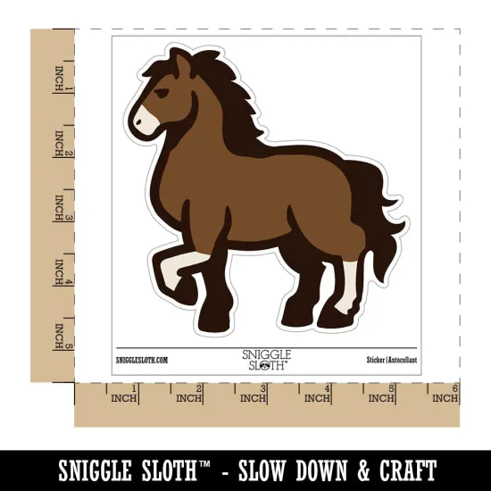 Majestic Standing Horse Waterproof Vinyl Phone Tablet Laptop Water Bottle Sticker Set - 5 Pack {1}