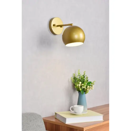 Othello 1 light brass wall sconce {2}