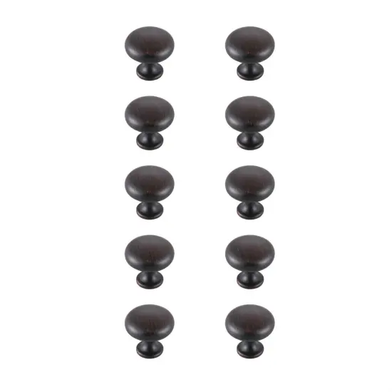 Cadon 1.2" Diameter Oil-rubbed Bronze Mushroom Knob Multipack (Set of 10) {1}