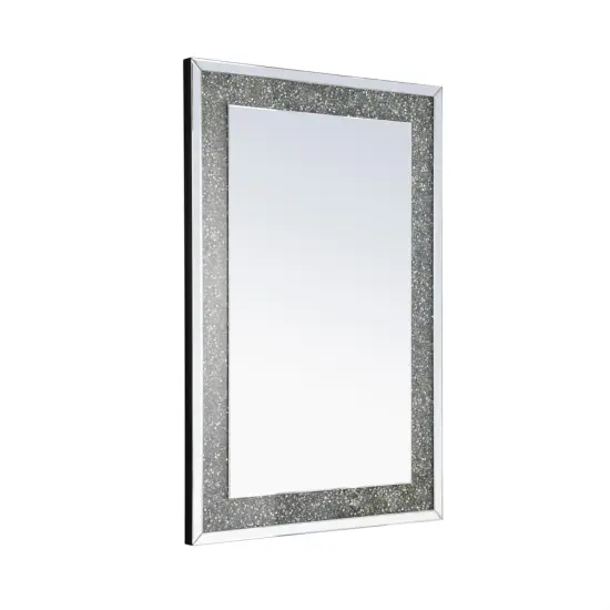 31.5 Inch Rectangle Crystal Mirror In Clear Finish {4}