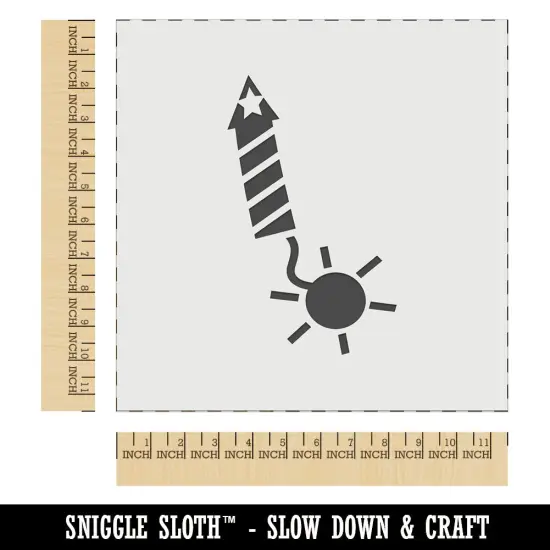 Patriotic Firework Wall Cookie DIY Craft Reusable Stencil {1}