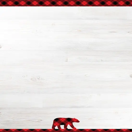 Great Papers! Black Buffalo Plaid Holiday Letterhead, Invitations and Announcements, Printer Friendly 8.5" x 11", 80PK {1}