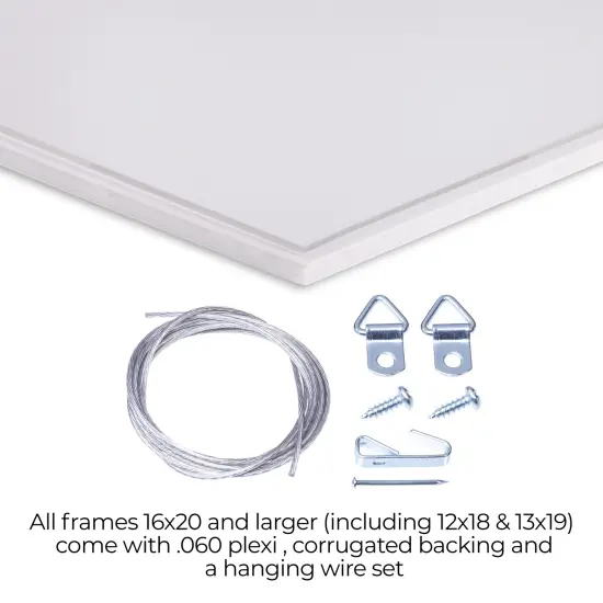 ArtToFrames 17x23 Inch Picture Frame, This 1.25 Inch Custom MDF Poster Frame is Available in Multiple Colors, Great for Your Art or Photos - Comes with Regular Acrylic andFoam Backing 3/16 inch (V-FRBW26-17x23) {5}