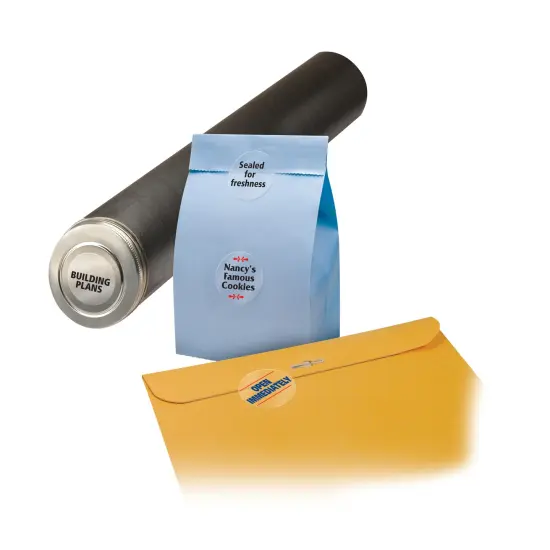 Avery Glossy Clear Round Labels, Sure Feed Technology, Permanent Adhesive, 1-5/8" Diameter, 500 Labels (6582) {3}