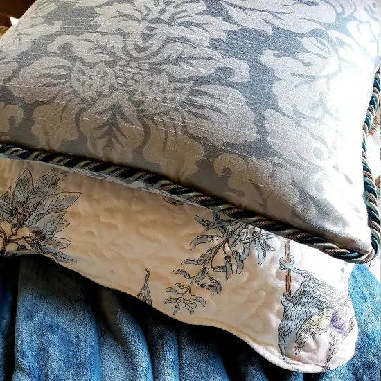 10 yards of Hilda 3/8" TwistedLip Cord Trim | 10 yard cut Pewter {6}