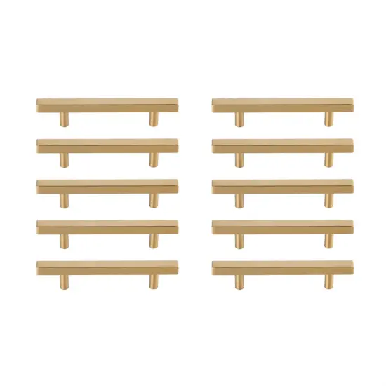 Dior 4" Center to Center Brass Bar Pull Multipack (set of 10) {1}