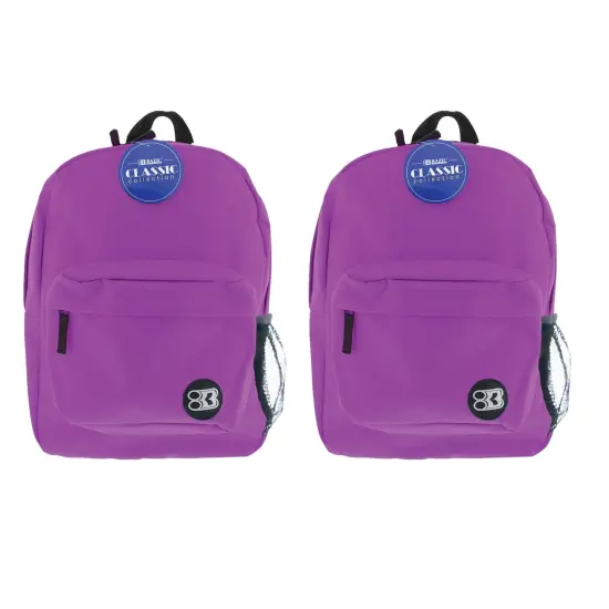 Classic Backpack 17" Purple, Pack of 2 {1}