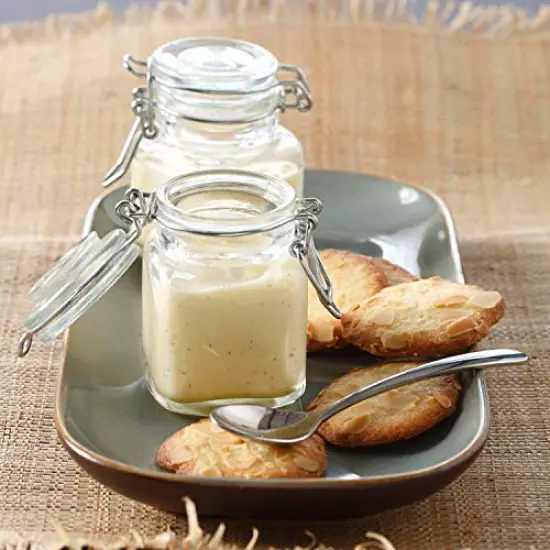 12 Pack Spice Jars, 4oz Small Glass Jars with Airtight Hinged Lid, With 12 Spice Labels & Silicone Funnels, Airtight Glass Jars for Spices, Art Craft Storage (12 Pack) {3}