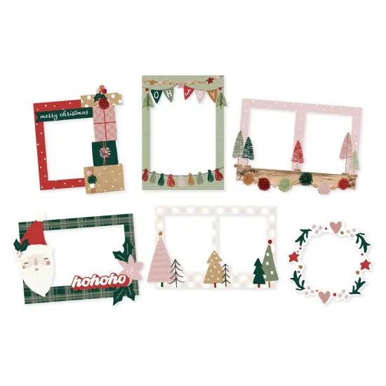 Boho Christmas Chipboard Frames {2}