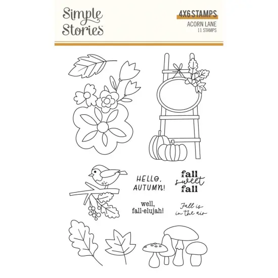 Acorn Lane Photopolymer Clear Stamps-11/Pkg {1}