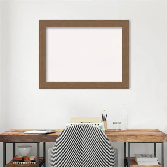 Alta Framed Corkboard, White Cork Medium Brown {5}