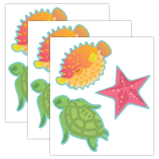 Seas the Day Fish Paper Cut-Outs, 36 Per Pack, 3 Packs {1}