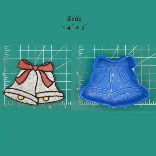 Christmas Bells Silicone Freshie Mold {1}